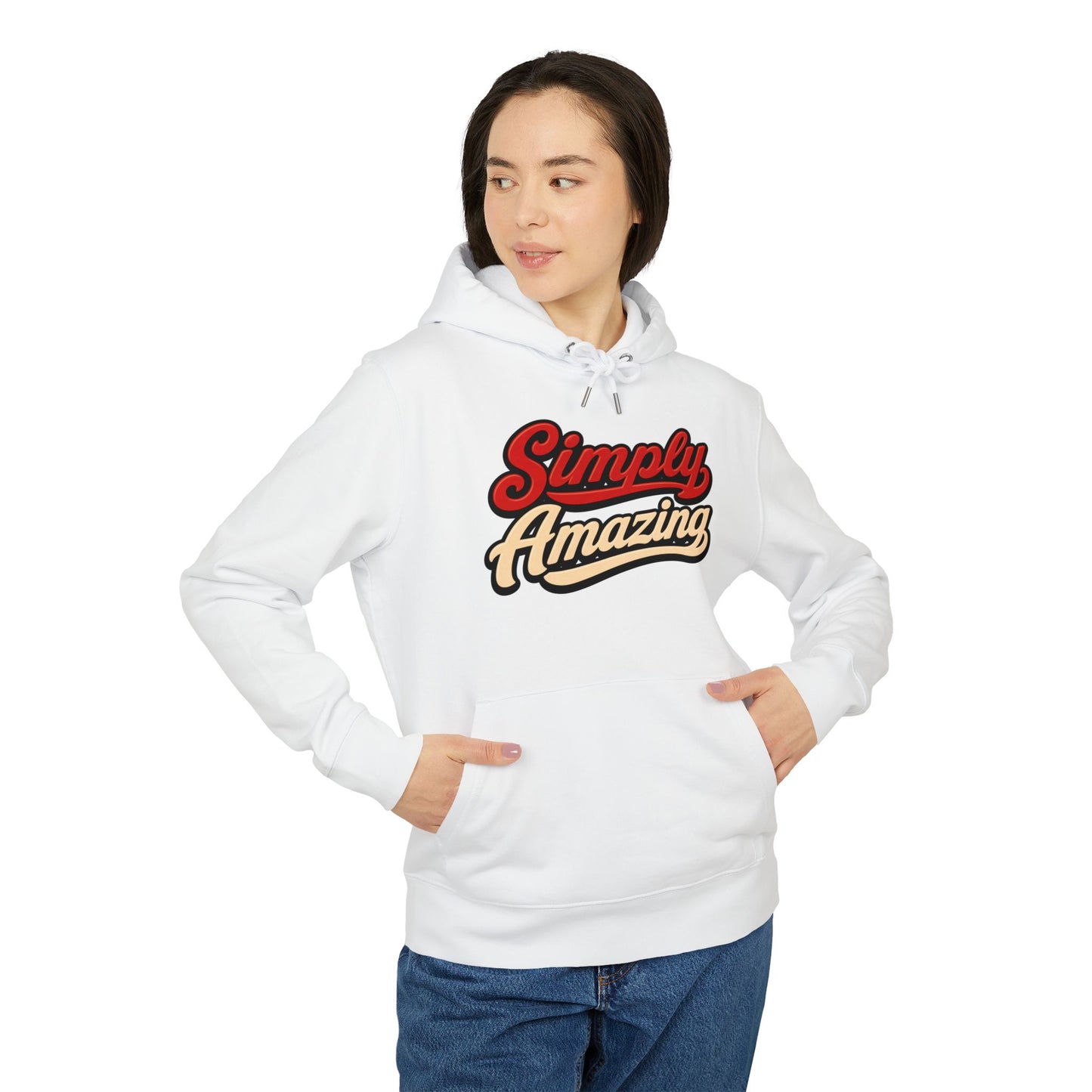 Simply Amazing Hoodie — Retro Script Graphic Pullover