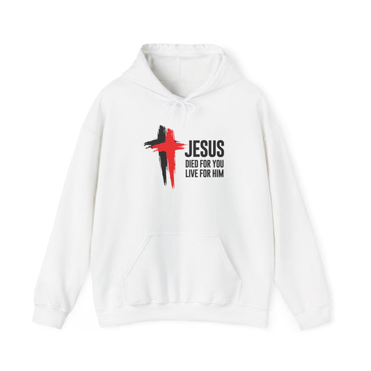 "Jesus Died For You, Live For Him" Hoodie