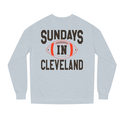 Sundays in Cleveland Football Sweatshirt