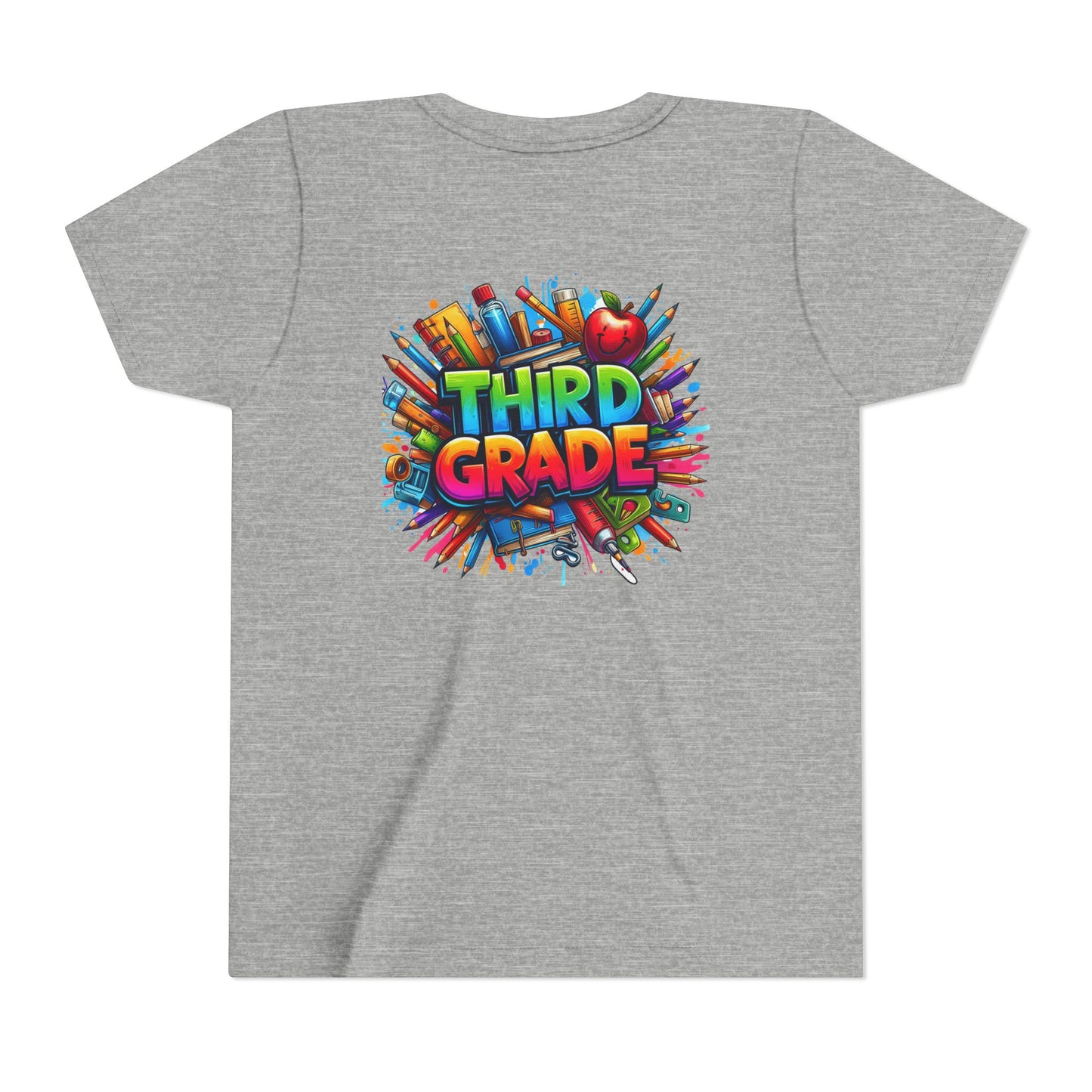 Third Grade Kids' T-Shirt – Colorful School Supplies Back-to-School Tee