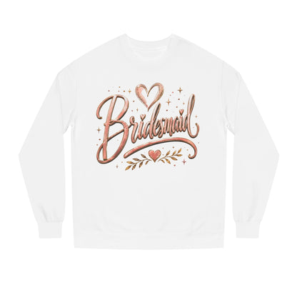 Bridesmaid Crewneck Sweatshirt — Rose Gold Script Bridesmaid Pullover