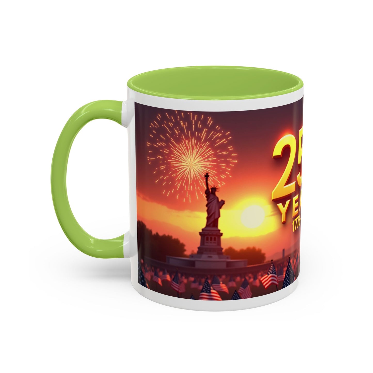 250 Years 1776–2026 Eagle Coffee Mug — Patriotic Anniversary 250th USA Celebration