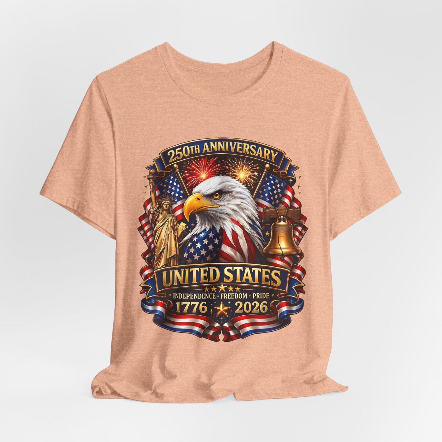 Independence 250th Eagle T-Shirt – United States 1776-2026 Centennial Graphic Tee