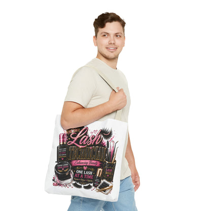 Lash Technician Tote Bag – 'One Lash at a Time' Beauty Cosmetics Canvas Tote
