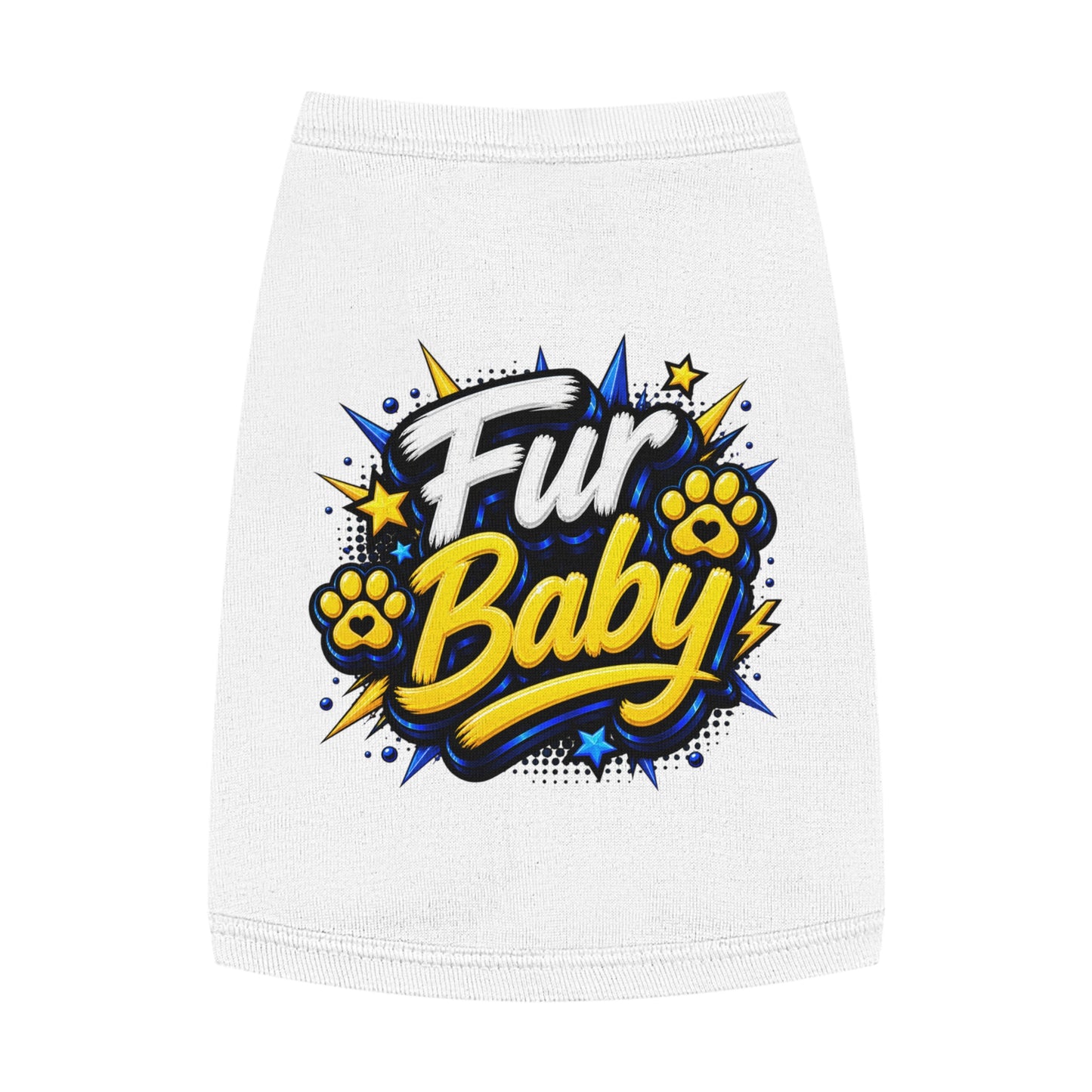 Pet Tank - "Fur Baby" Cute Paw Print Graphic Dog Tank Top