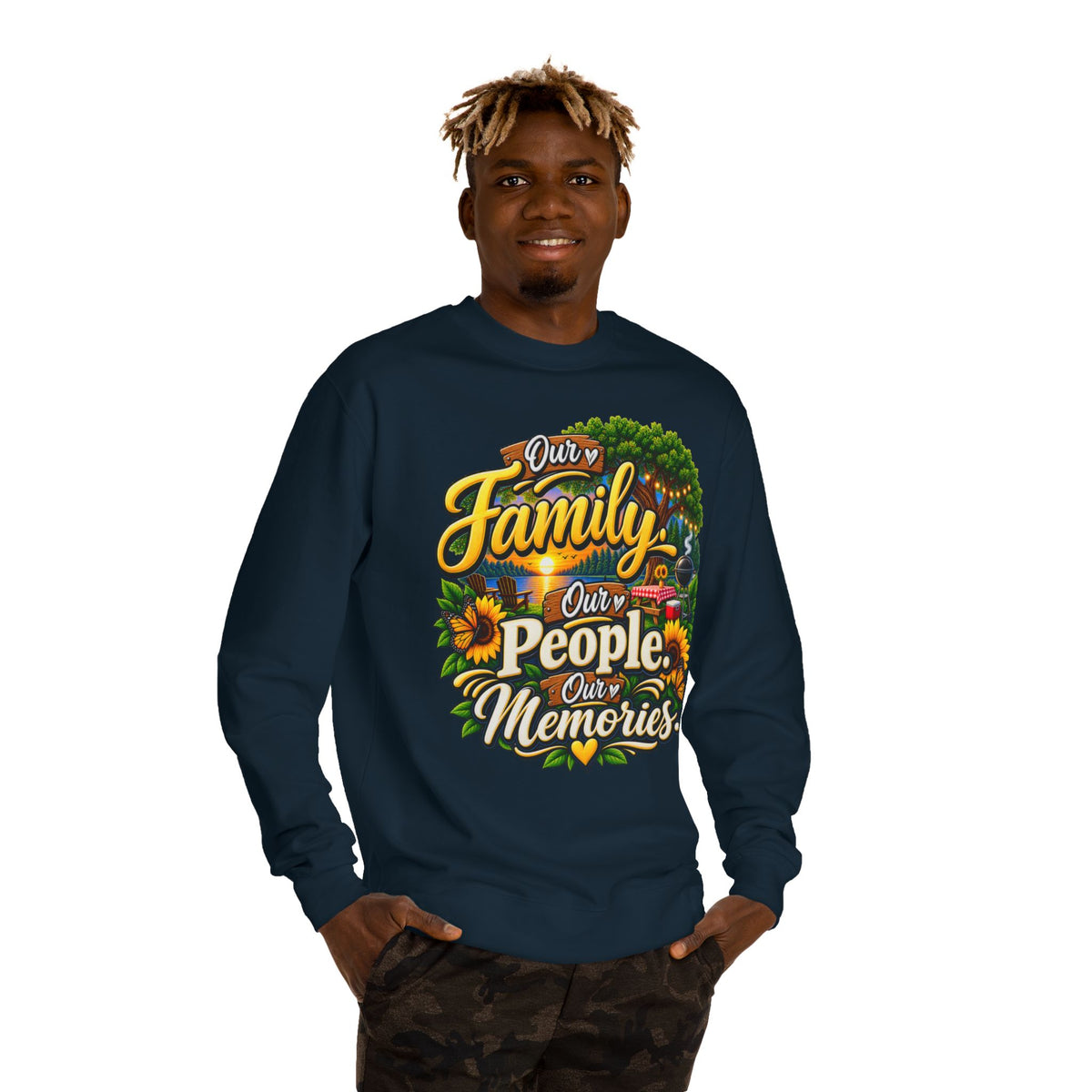 Family People Memories Sweatshirt — Our Family, Our People, Our Memories Crewneck