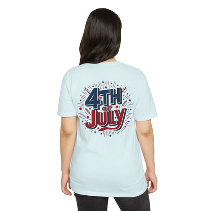 4th of July Graphic T-Shirt — Patriotic Fireworks Tee