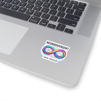 Neurodivergent & Proud Kiss-Cut Stickers | Neurodiversity, Autistic Pride