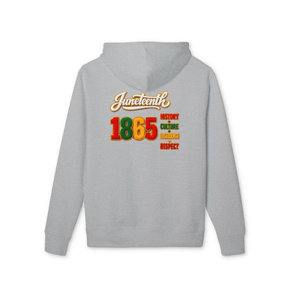 Juneteenth 1865 Hoodie — History, Courage, Resilience, Respect Pullover