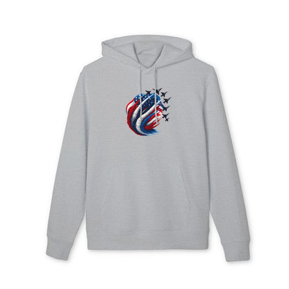 American Flag Jet Formation Hoodie — Patriotic Airshow Pullover