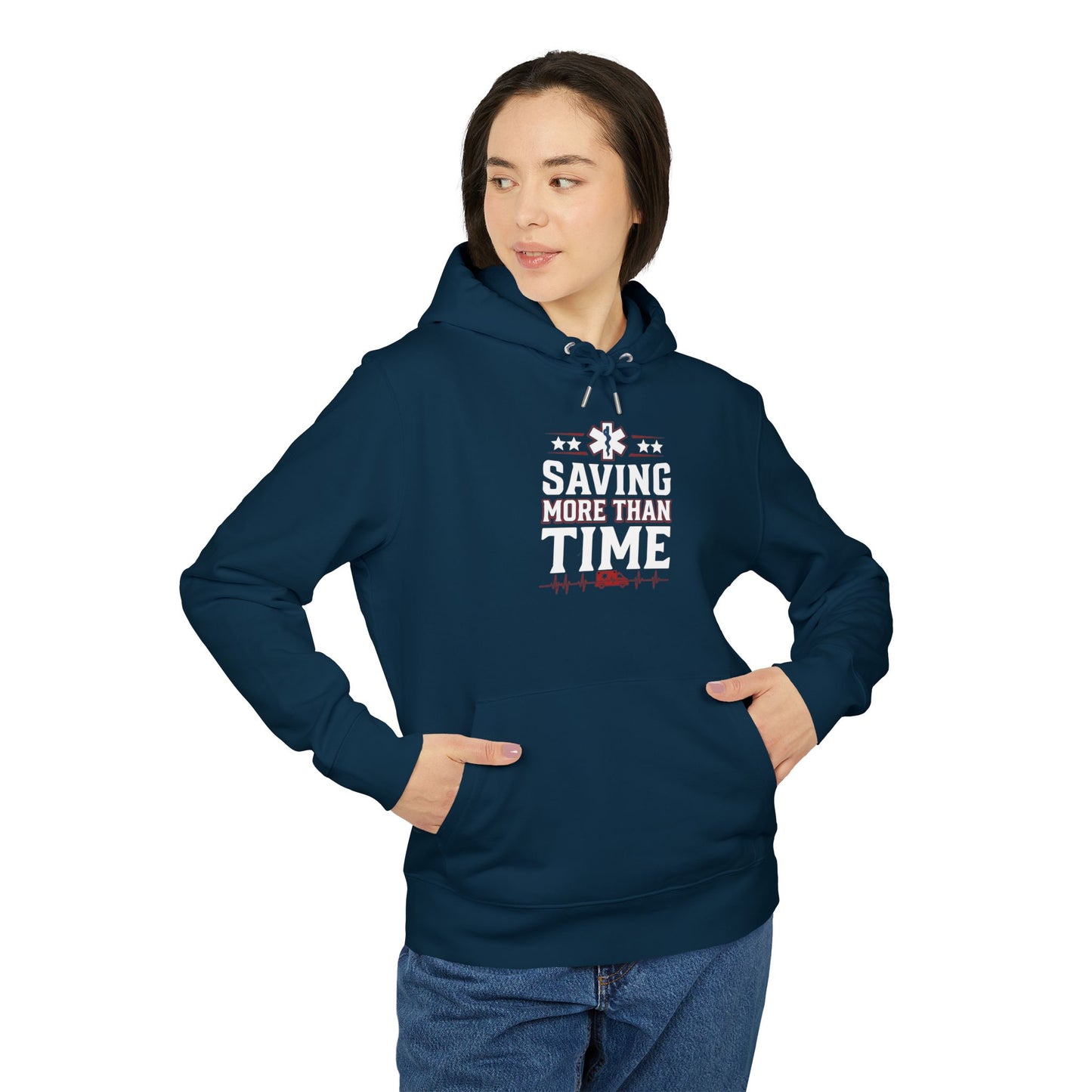 Saving More Than Time Hoodie — EMT/Paramedic Rescue Crew Pullover