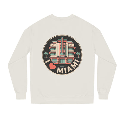 Miami Art Deco Sweatshirt — I Love Miami Vintage Hotel Crewneck