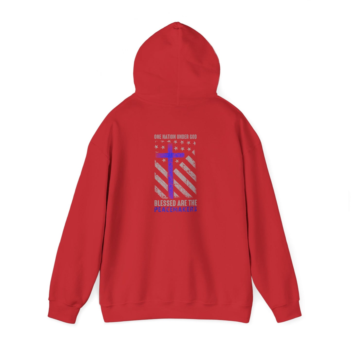 Blessed Are The Persecuted Hoodie — Christian Thin Blue Line Cross Sweatshirt