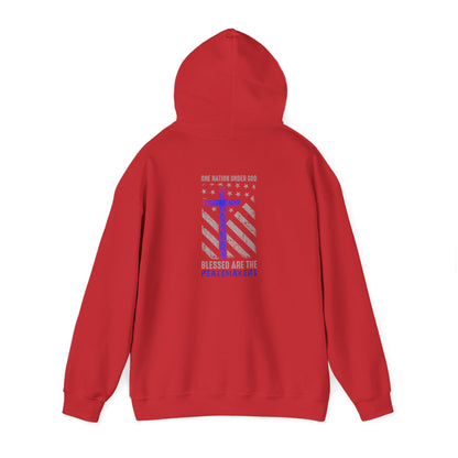 Blessed Are The Persecuted Hoodie — Christian Thin Blue Line Cross Sweatshirt