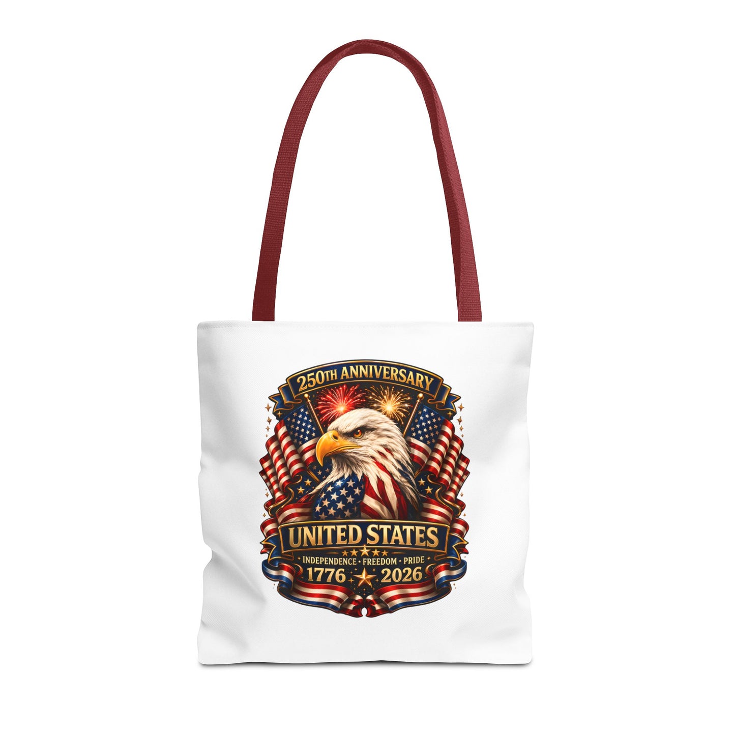 250th Anniversary United States Eagle Tote Bag — 1776–2026 Patriotic Cotton Tote