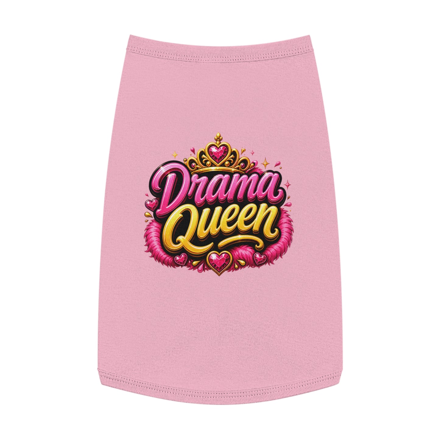 Drama Queen Pet Tank Top — Cute Royalty Dog Shirt