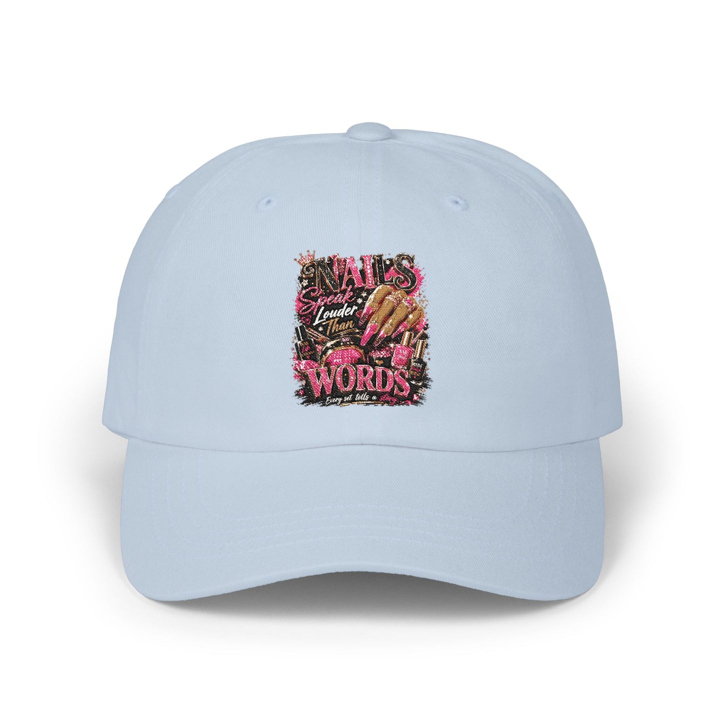 Classic Dad Cap — Floral Leopard "Love Words" Embroidered Baseball Hat