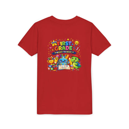 First Grade Youth T‑Shirt – "First Grade Ready to Rule" Cute Back-to-School Tee
