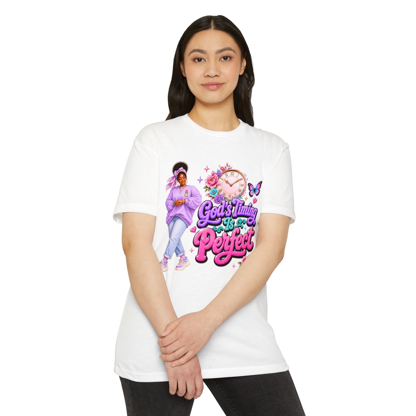 God's Timing Is Perfect T-Shirt — Faith-Inspired Inspirational Tee