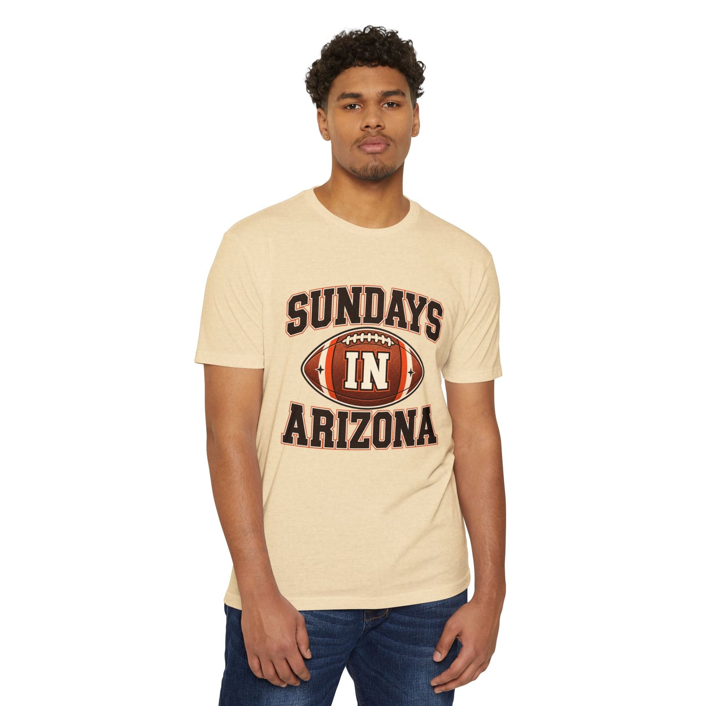 Sundays in Arizona Football T‑Shirt — Vintage Game Day Tee