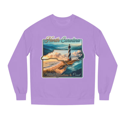 North Carolina Lighthouse Sweatshirt — From Mountains to Coast Scenic Crewneck