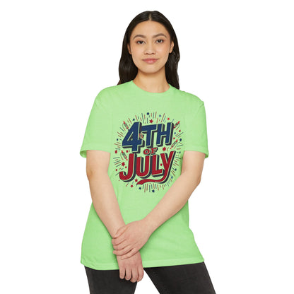 4th of July Graphic T-Shirt — Patriotic Fireworks Tee