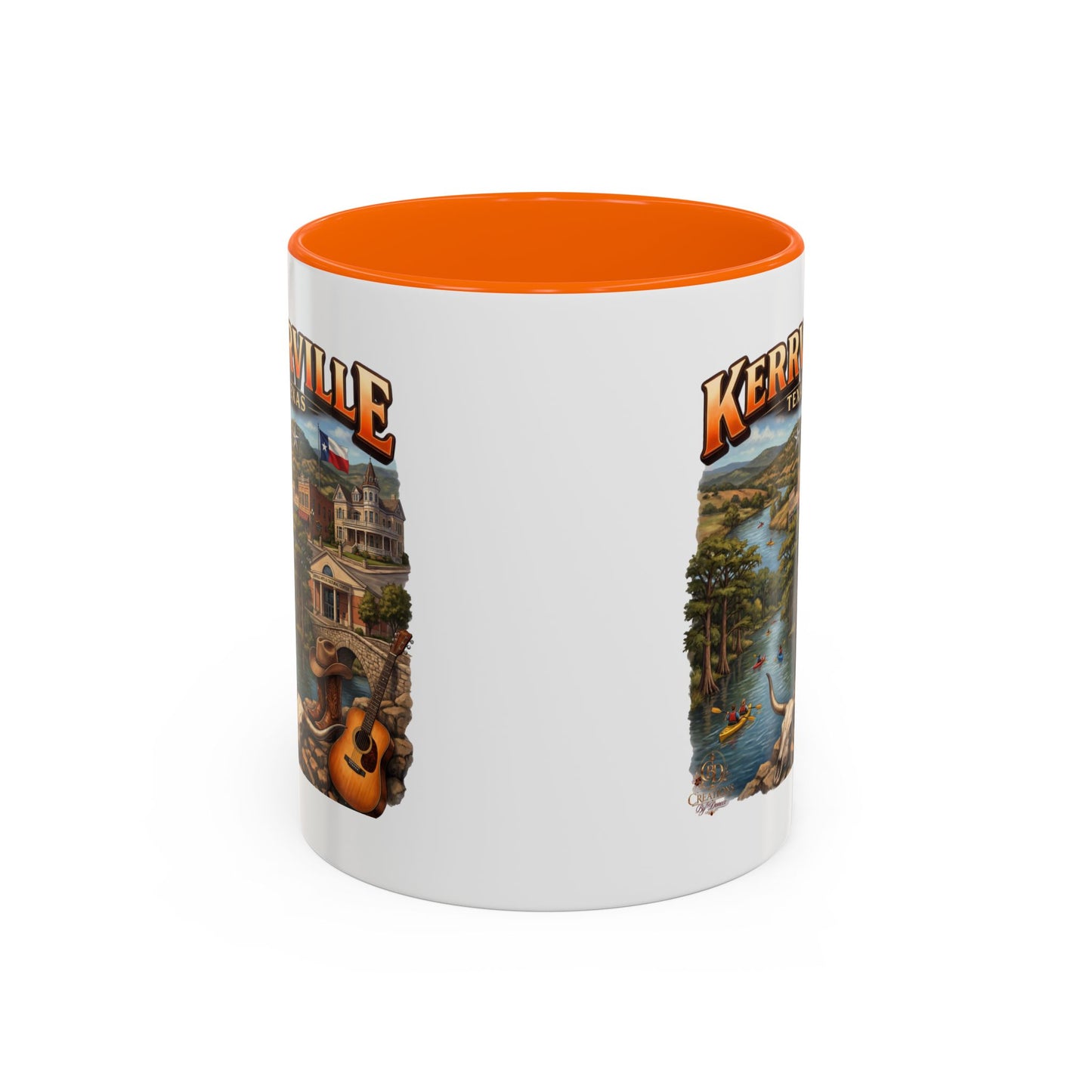 Kerrville Texas Souvenir Coffee Mug — Scenic Riverfront Design (11/15oz)