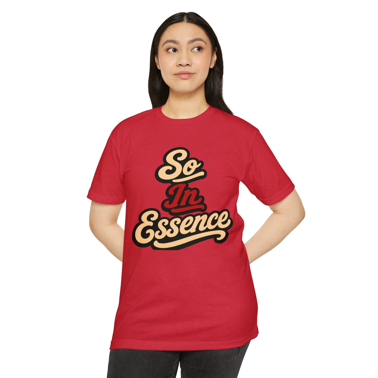 So In Essence T-Shirt — Retro Script Graphic Tee