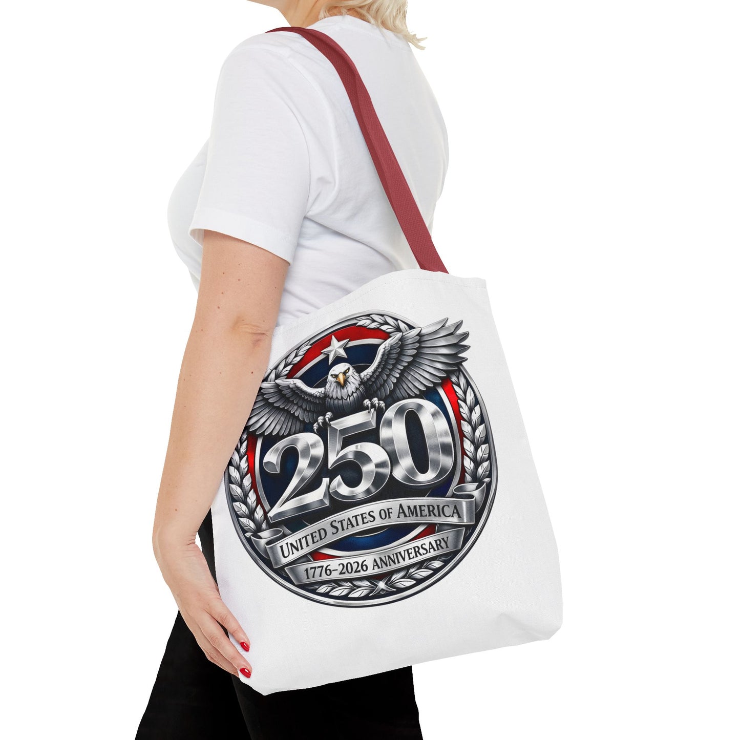 250th USA Anniversary Tote Bag — Patriotic Eagle 1776–2026 Commemorative Tote
