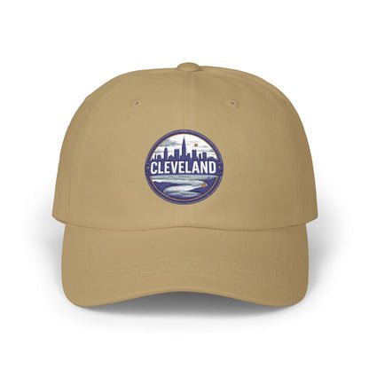 Cleveland Skyline Dad Cap — Embroidered City Patch Baseball Hat