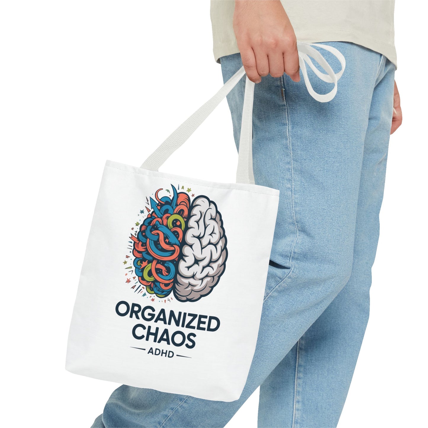 ADHD Tote Bag — "Organized Chaos" Brain Design