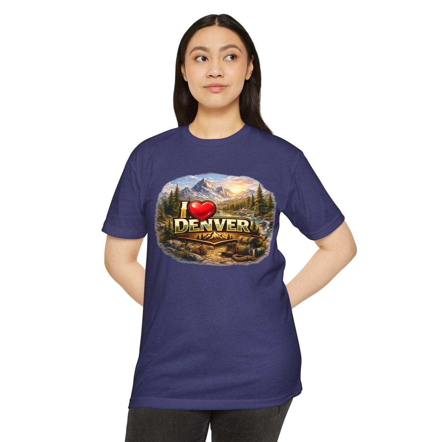 I  Denver Scenic Tee — Colorado Mountains & River Souvenir T-Shirt