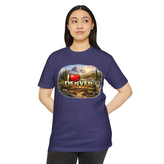 I  Denver Scenic Tee — Colorado Mountains & River Souvenir T-Shirt