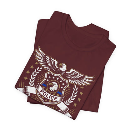 Police Honor Courage Service T-Shirt — Law Enforcement Tribute Tee