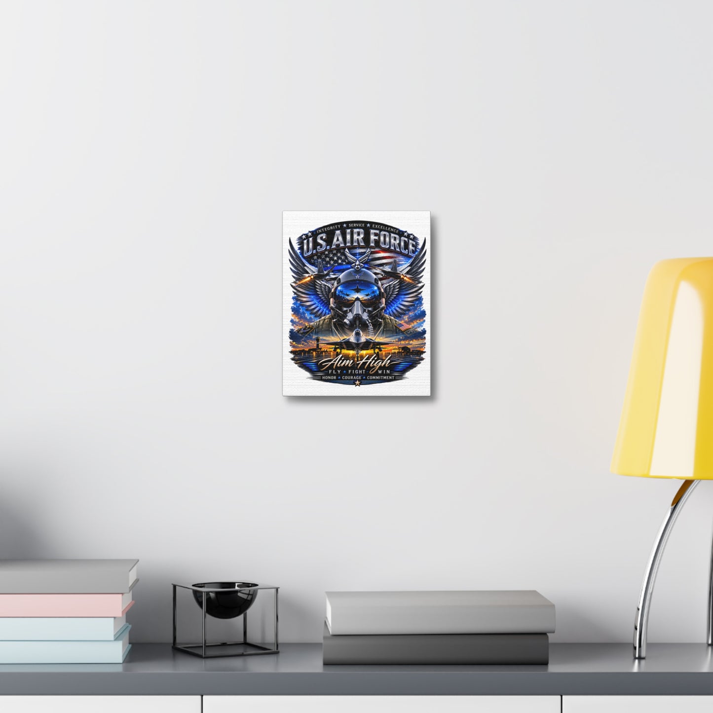 U.S. Air Force 'Aim High' Stretched Canvas - Military Aviation Wall Art