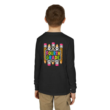 Fourth Grade Pencils Youth Long Sleeve Tee