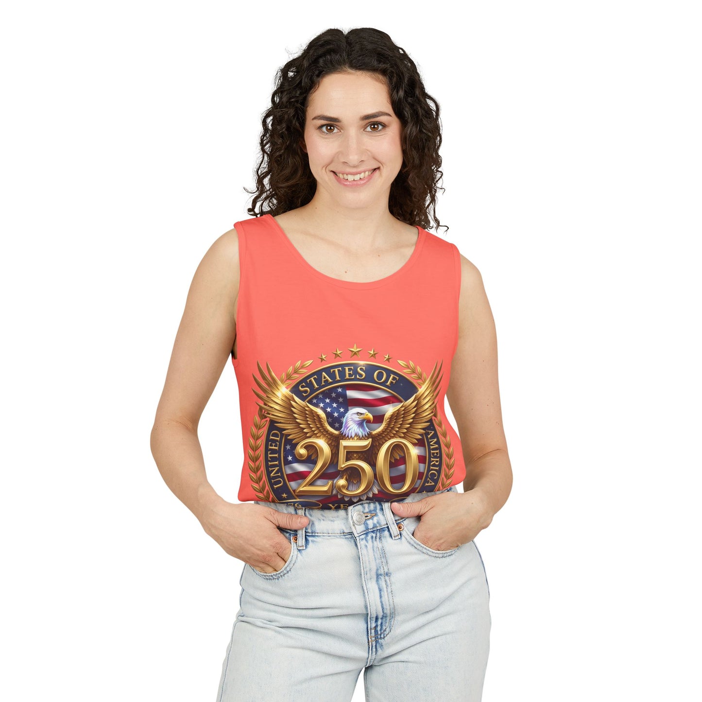 250 Years Anniversary Eagle Tank Top — United States Bicentennial Celebration Tee