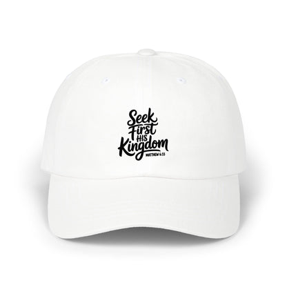 Seek First the Kingdom Dad Cap – Christian Baseball Hat