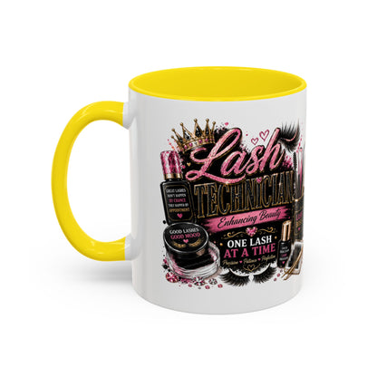 Lash Technician Coffee Mug — "Lash Technician: One Lash at a Time" Accent Mug
