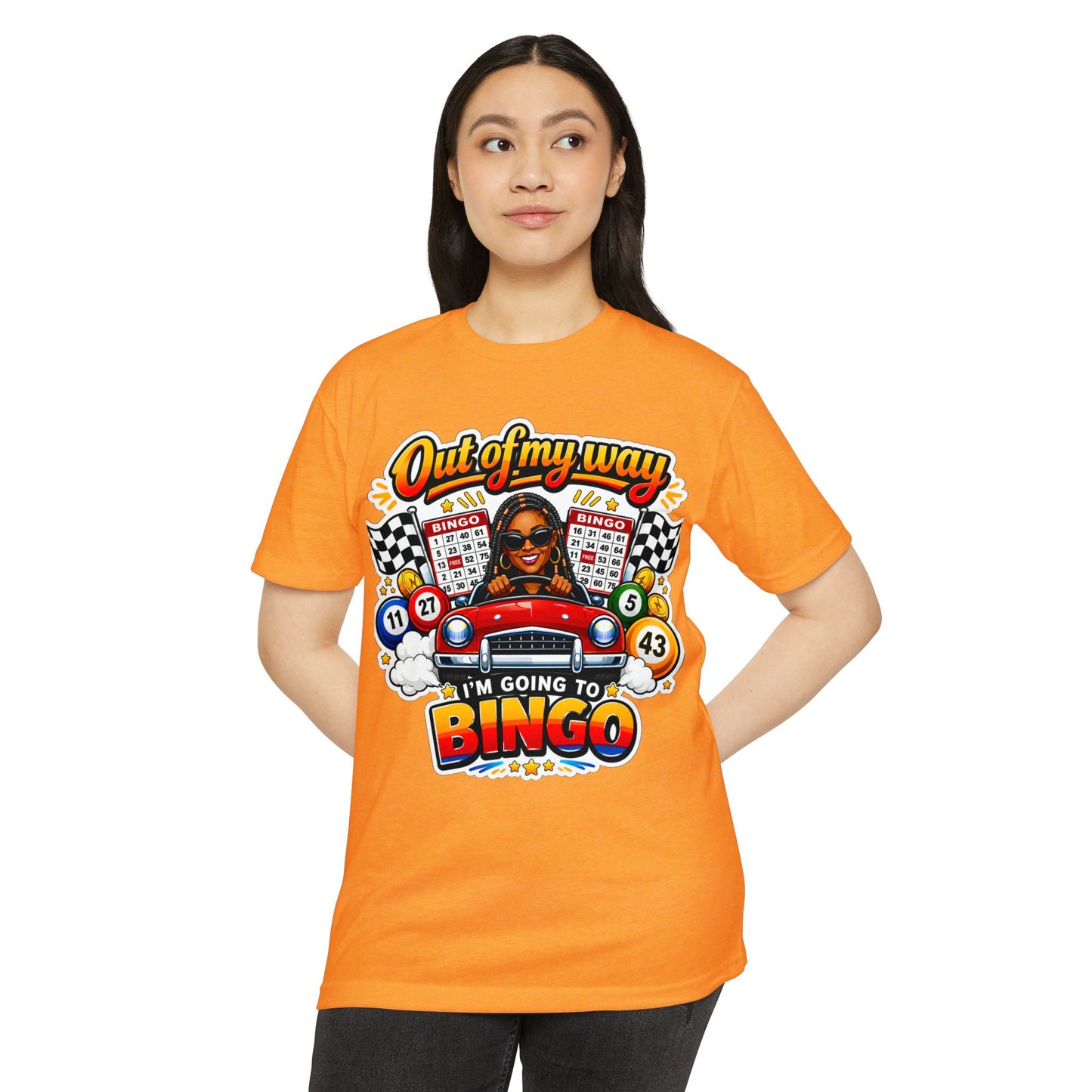 Bingo Driver T-Shirt — "Out of My Way I'm Going to Bingo" Retro Graphic Tee