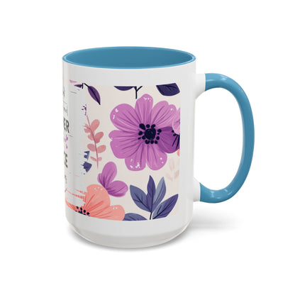 Mother Peace Floral Coffee Mug — "A quiet light, a guiding hand..." Memorial Tribute Mug