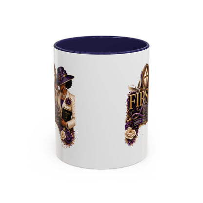 First Lady Church Coffee Mug — Elegant Purple Hat Gospel Tea Cup (11/15oz)