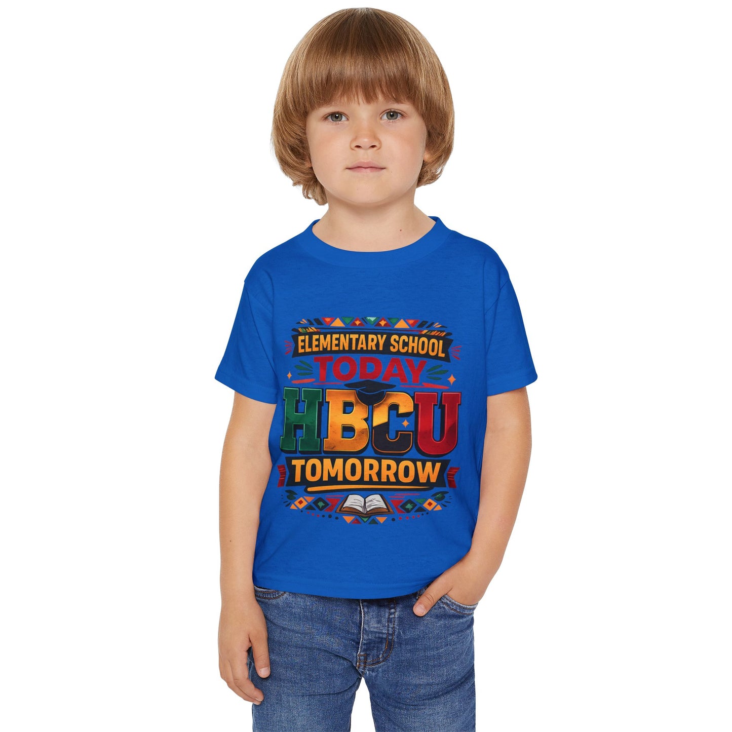 Toddler T‑Shirt — "Elementary School Today, HBCU Tomorrow" Colorful Pride