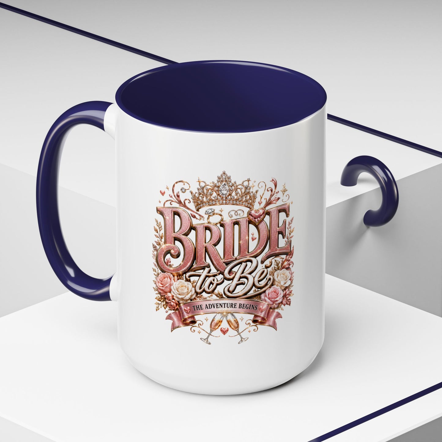 Bride to Be Coffee Mug — Floral Bridal Accent Mug (11/15oz)