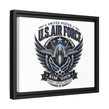 U.S. Air Force 'Aim High' Framed Canvas Print