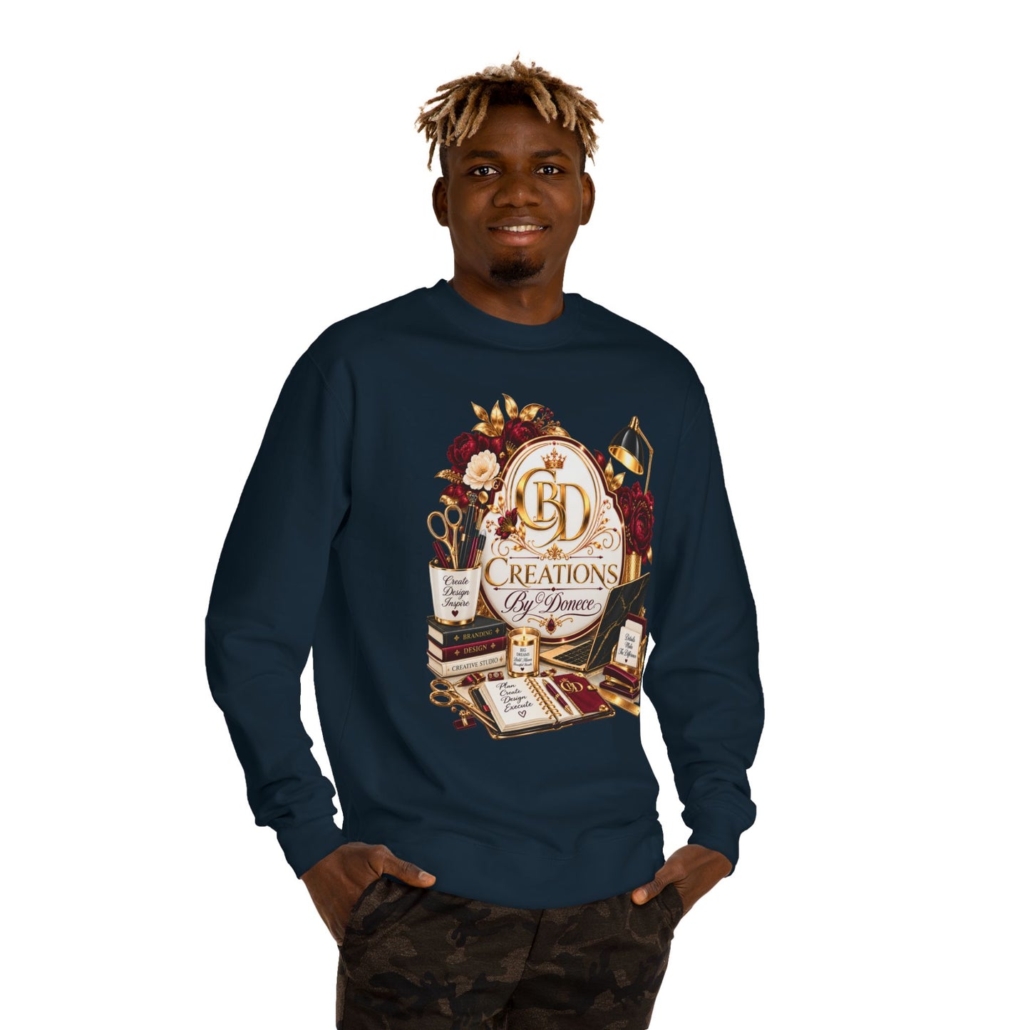 Crewneck Sweatshirt — Vintage Desk Creations Logo