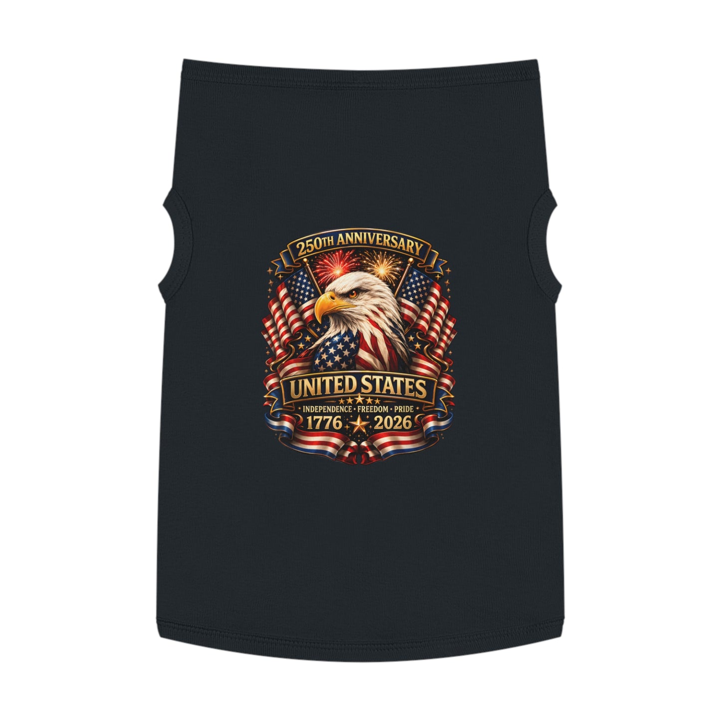Patriotic Pet Tank — 250th United States Anniversary Eagle (1776–2026)