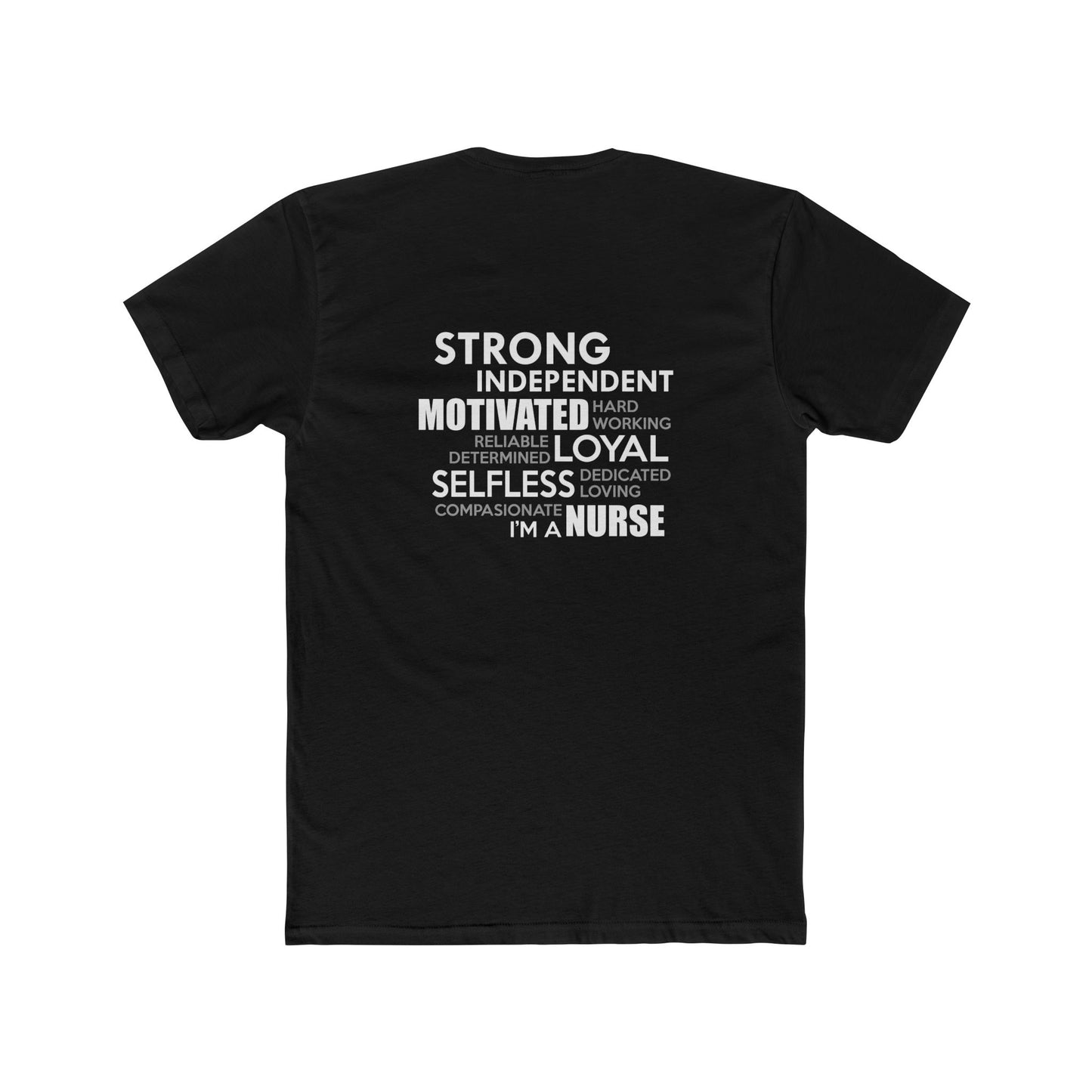 Nurse Word Cloud Tee — "I'm a Nurse" Inspirational Graphic T-Shirt