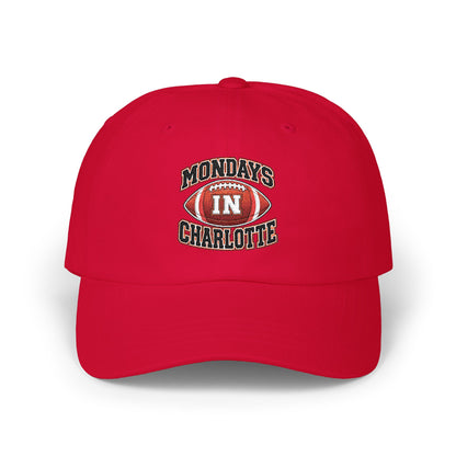 Dad Cap "Mondays in Charlotte" Football Embroidered Hat
