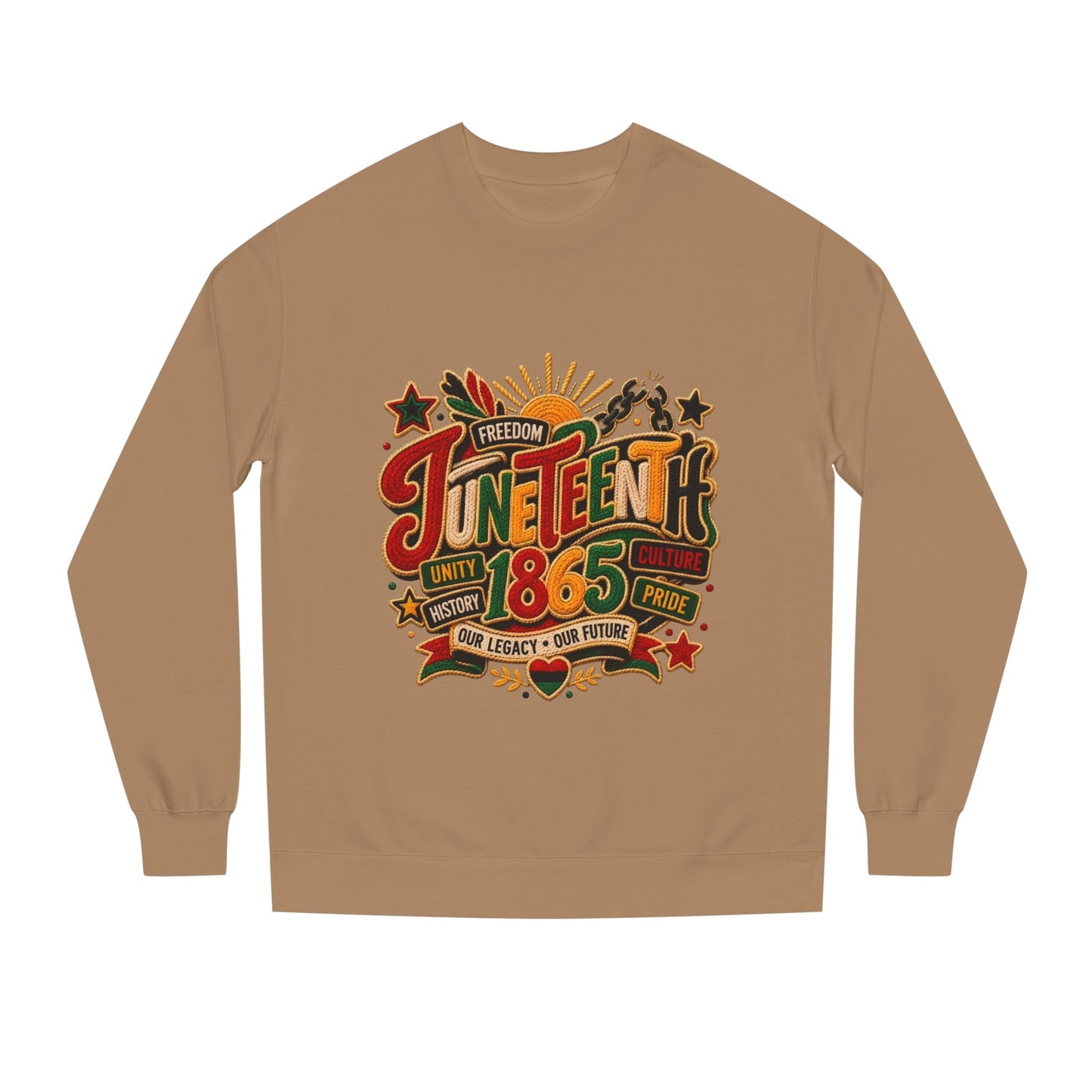 Juneteenth 1865 Sweatshirt — Unity, Freedom & Pride Crewneck